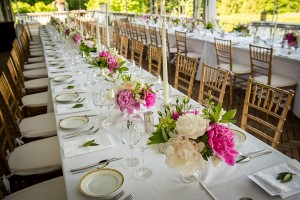 Wedding photo of buffet table